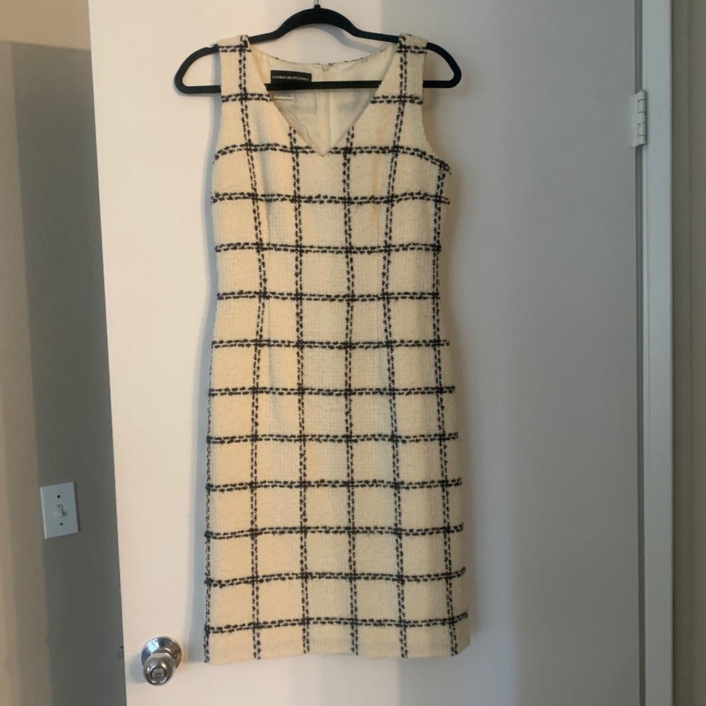 Dress - Cream and Black